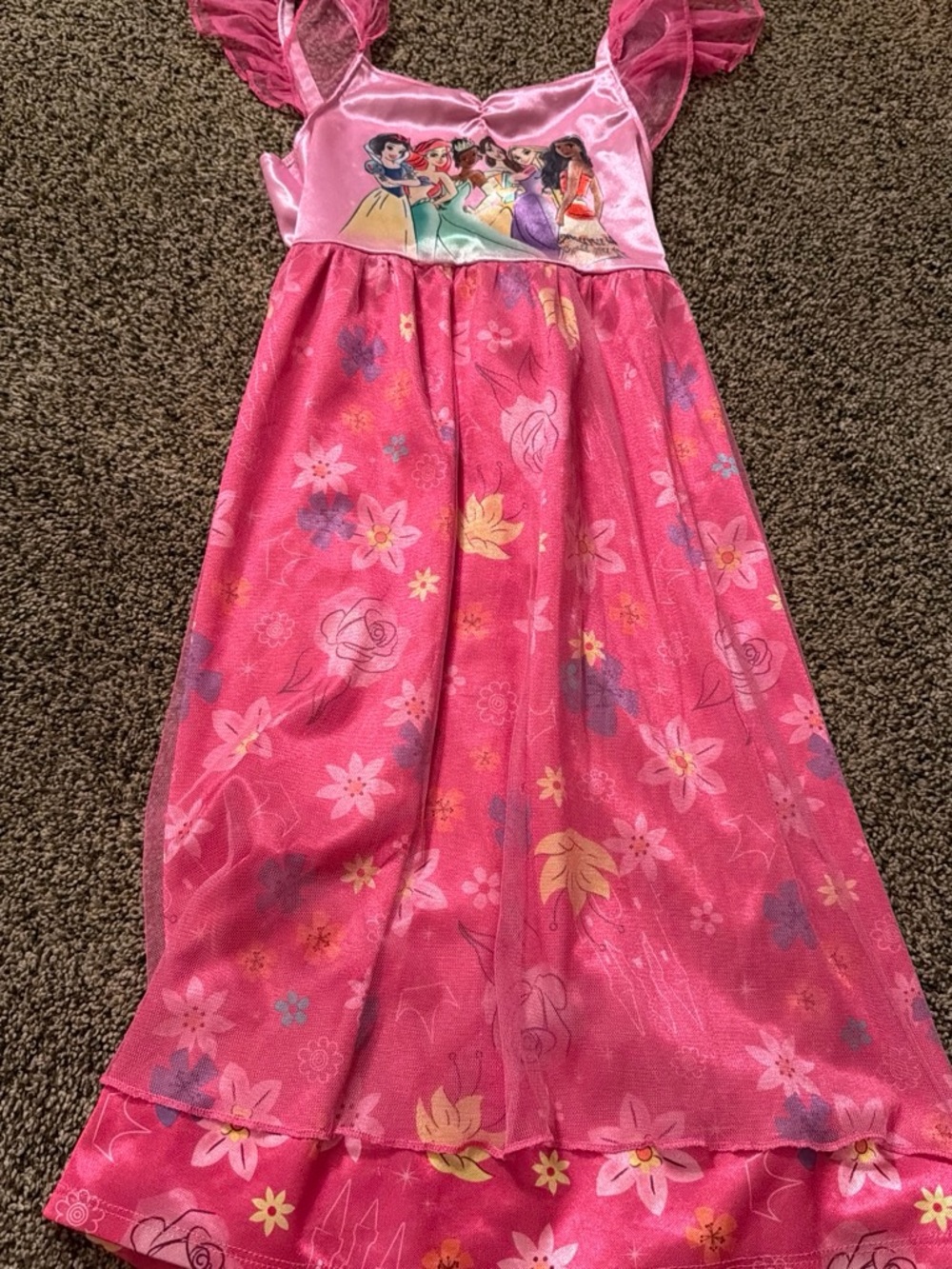 Disney Pink Princess Floral Nightgown